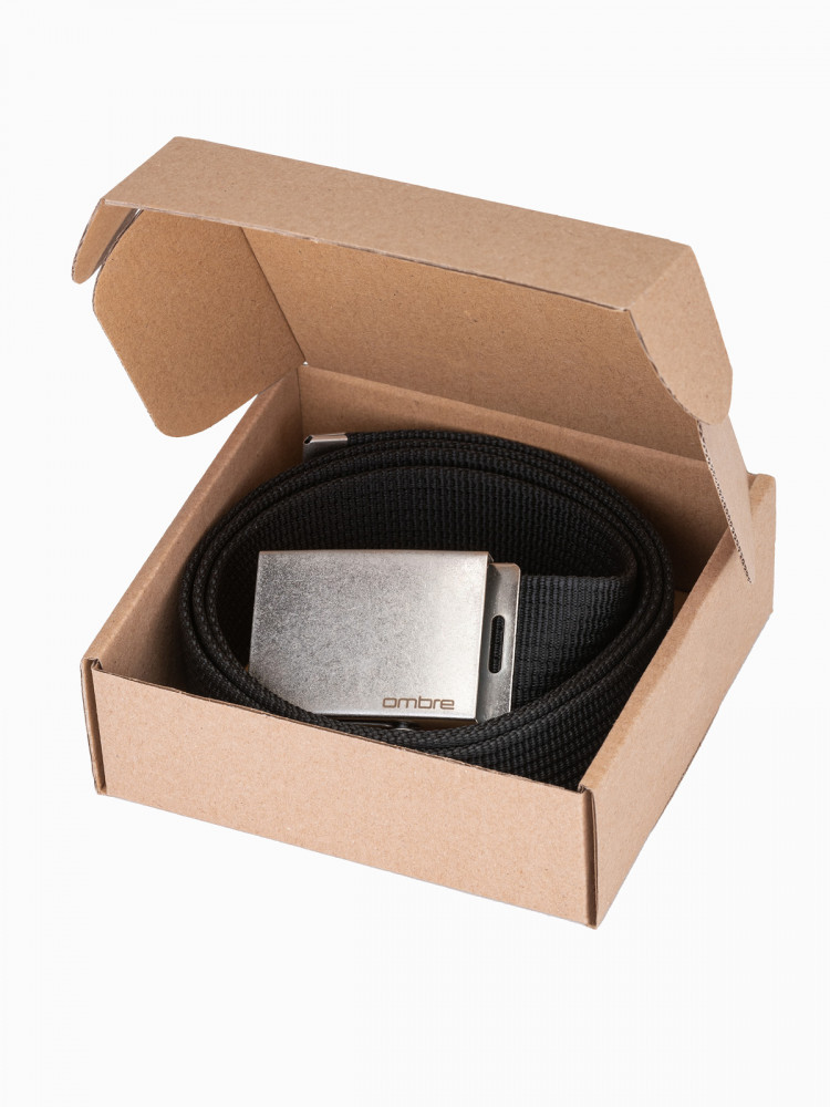 Men's sackcloth belt A029 - black