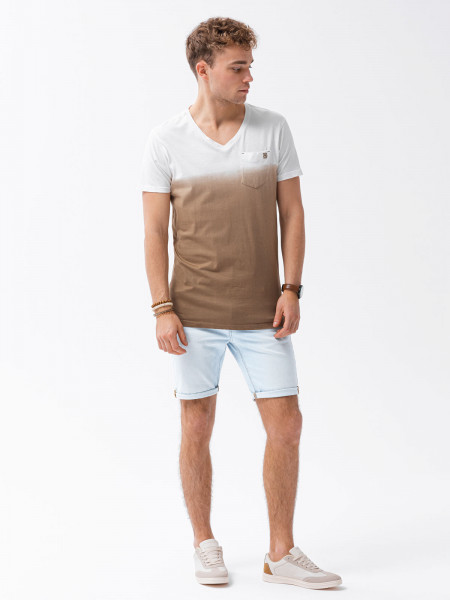 Meeste tavaline t-shirt S1380 - brown Harrison