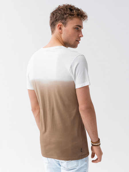 Meeste tavaline t-shirt S1380 - brown Harrison