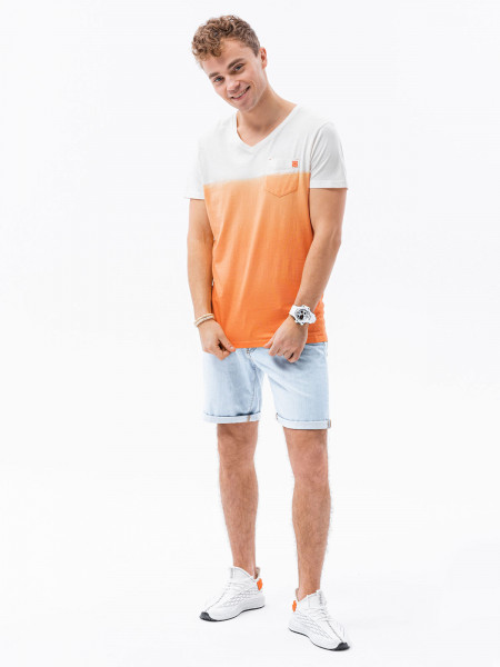 Meeste tavaline t-shirt S1380 - orange Bennett