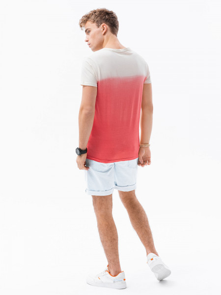 Meeste tavaline t-shirt S1380 - punane Evan