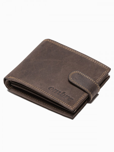 MEN'S LEATHER WALLET A087 - BROWN
