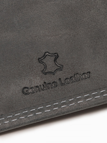 MEN'S LEATHER WALLET A091 - BLACK