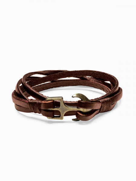 Men's bracelet on the strap A205 - brown