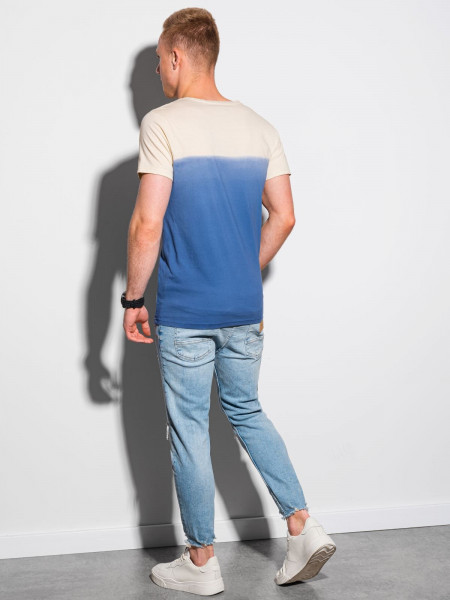Meeste tavaline t-shirt S1380 - tumesinine Waylon