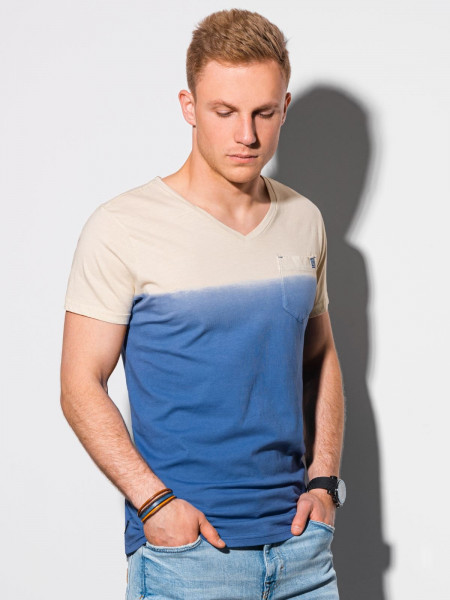 Meeste tavaline t-shirt S1380 - tumesinine Waylon